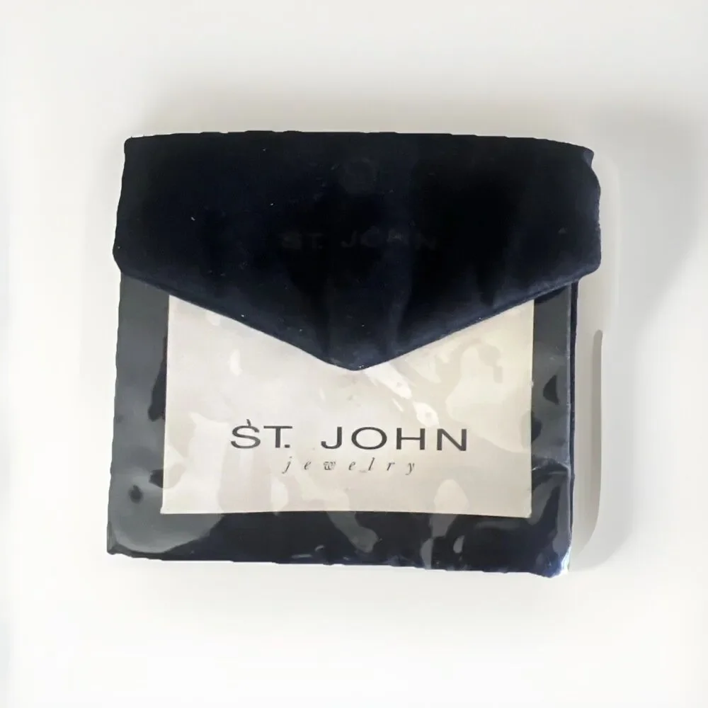 Vintage Original St. John Jewelry Pouch Envelope Holder